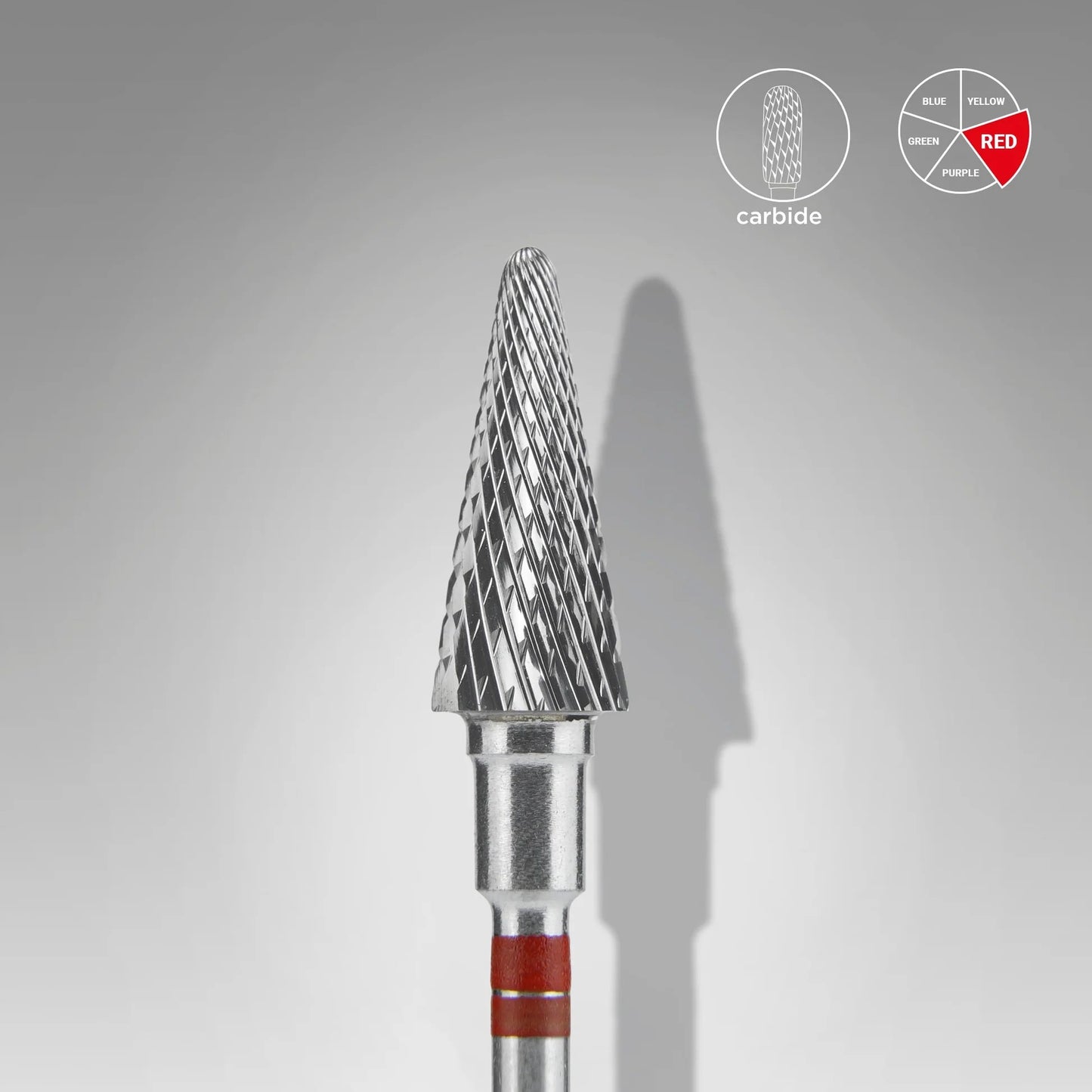 STALEKS EXPERT Hartmetallbohrer Kegel Rot Für Linkshänder 6 x 14 mm