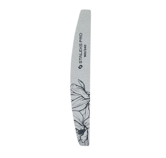 STALEKS PRO EXPERT 40 Mineralnagelfeile 180/240 Körnung (Halbmond) 1 Stück