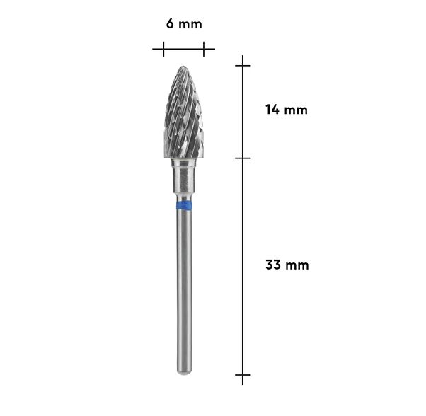 Staleks Pro Blue EXPERT Vollhartmetall-Schaftfräser, 6x14mm Durchmesser