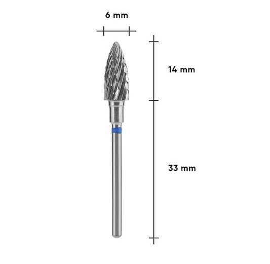 Staleks Pro Blue EXPERT Vollhartmetall-Schaftfräser, 6x14mm Durchmesser