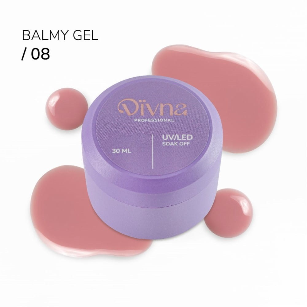 Гель-бальзам Divna Balmy Gel 08 с базовой консистенцией, 13 мл.