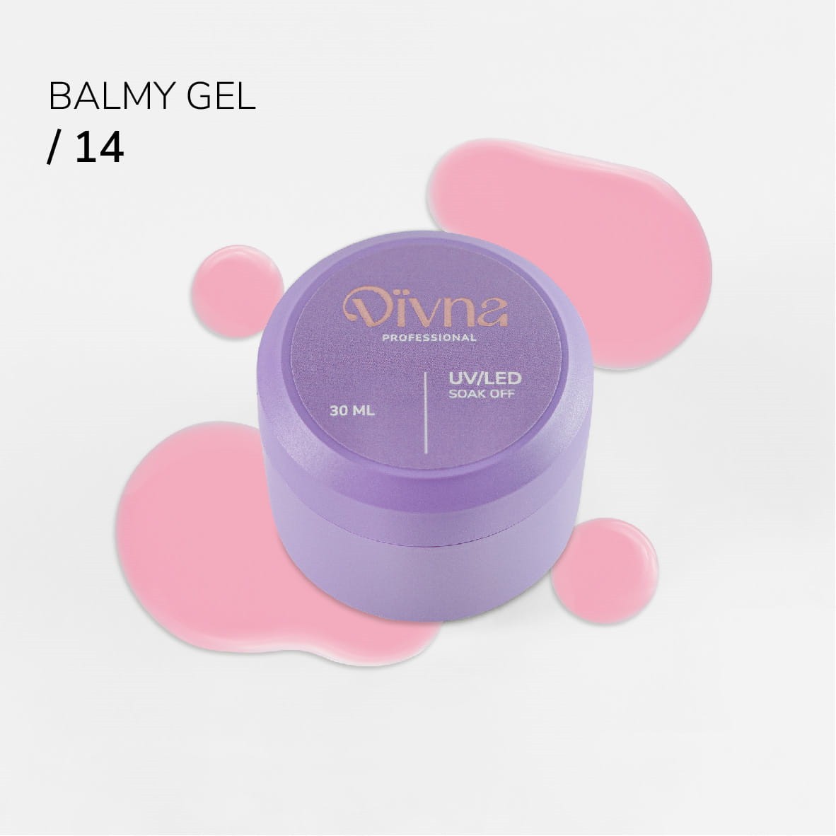 Гель-бальзам Divna Balmy Gel 14 с базовой консистенцией, 13 мл.