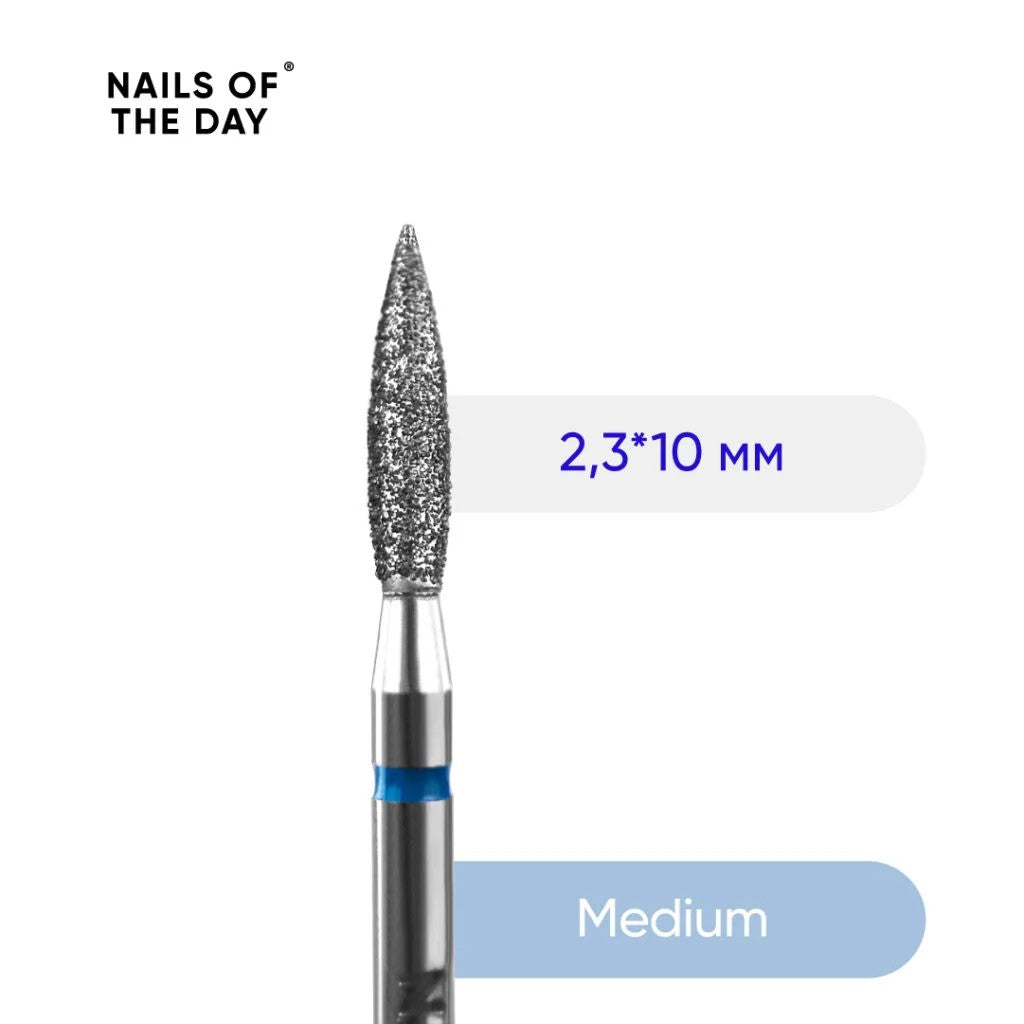 Nailsoftheday Flame Blue Diamantschneider, 2,3 x 10 mm