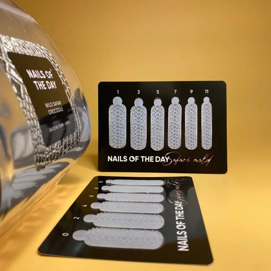 Nailsoftheday Wild Crocodile Silikonformen Typ 20 für Top Forms, 12 Stück.