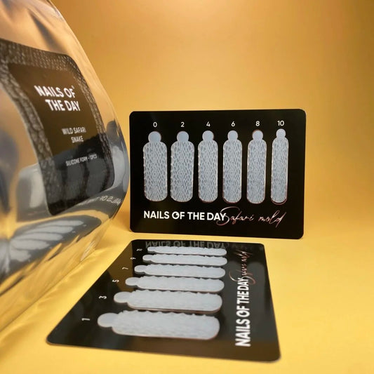 Nailsoftheday Wild Safari Schlange Typ 17 Silikonformen für Top Formen, 12 Stück.