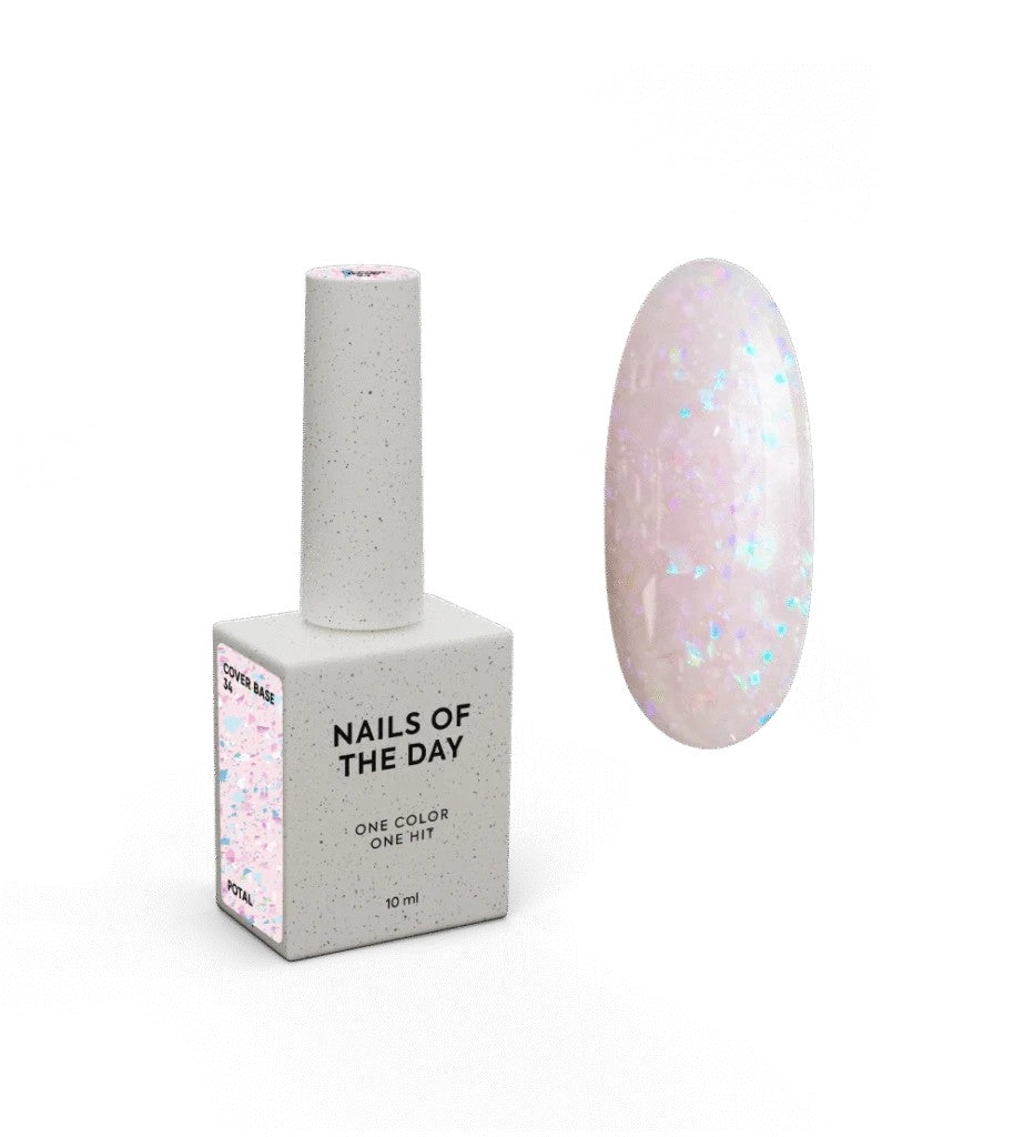 NAILSOFTHEDAY Cover base 34 potal 10 ml