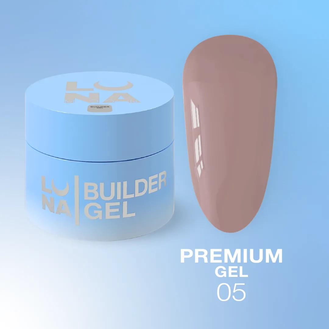 Gel für Erweiterungen LunaMoon Premium Gel Nr. 5 15 ml
