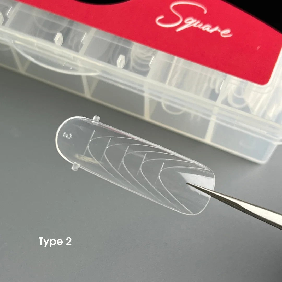 Nailsoftheday Dual Form Square (Typ 2) 130-teiliges Set Oberkieferformen