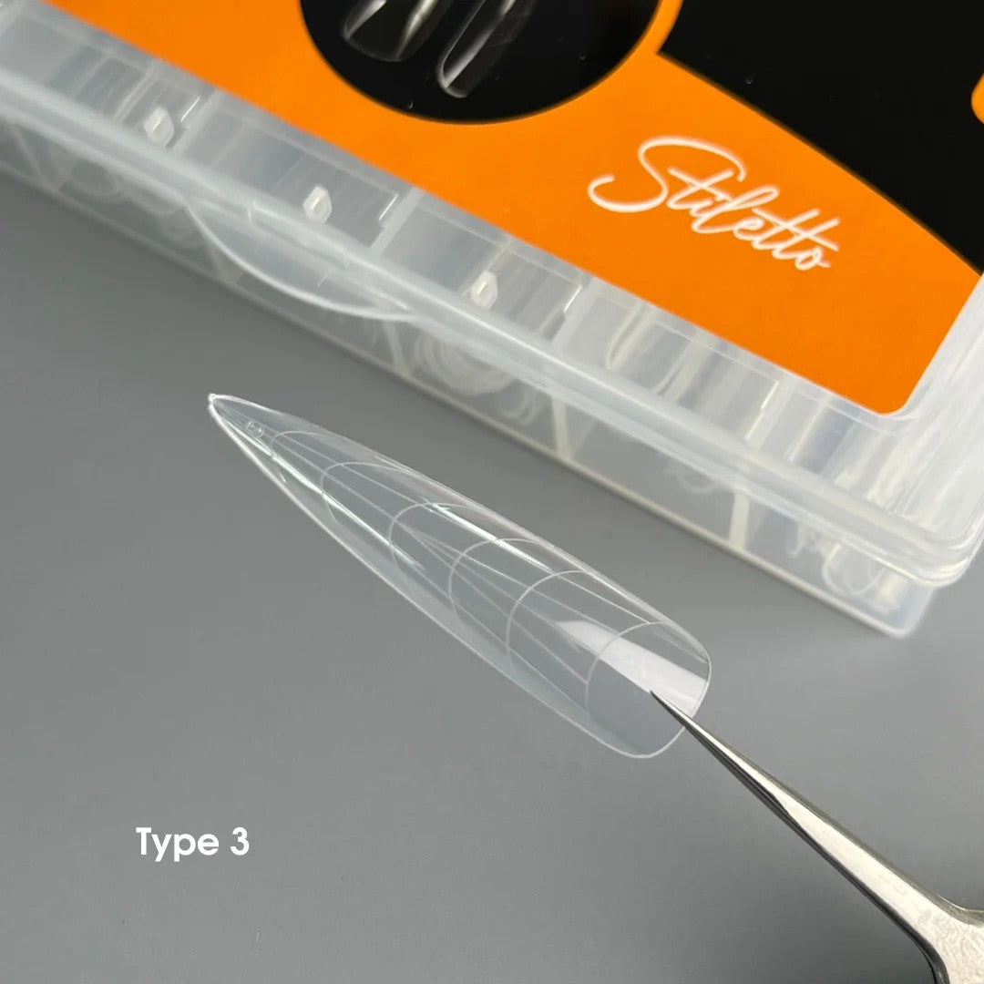 Nailsoftheday Dual Form Stiletto (Typ 3) 120-teiliges Set Oberfeilen