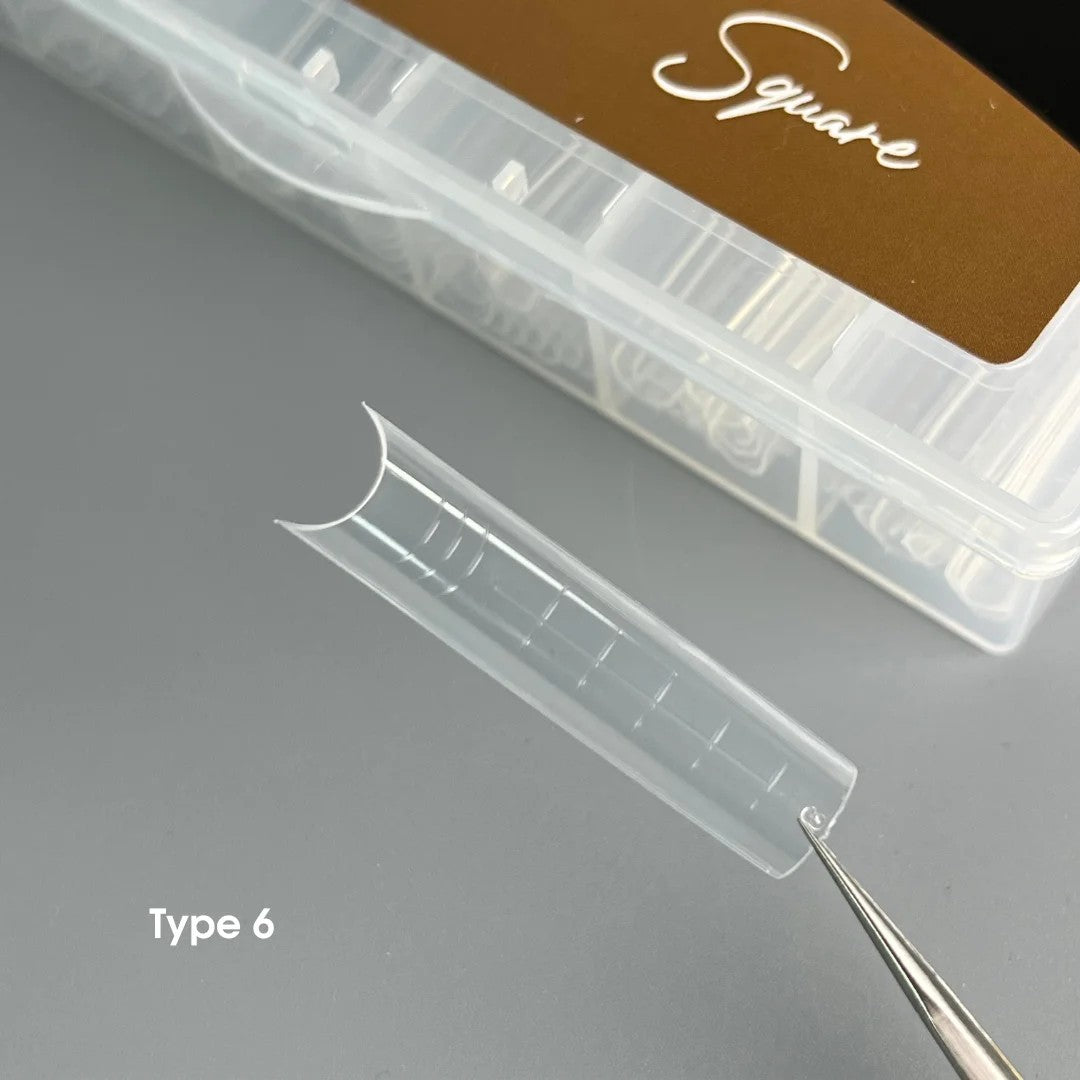 Nailsoftheday Dual Form Square (Typ 6) 120-teiliges Set Oberkieferformen