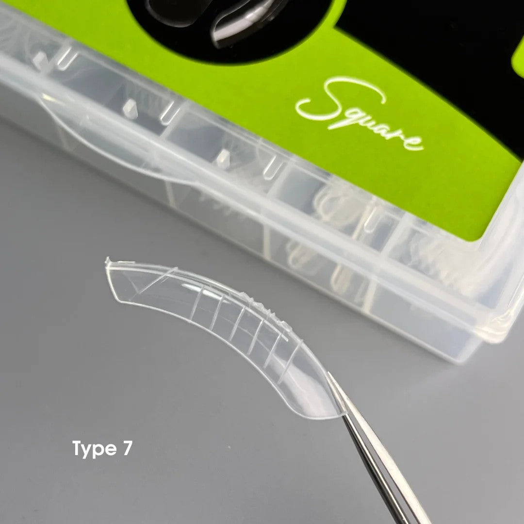 Nailsoftheday Dual Form Square (Typ 7) 120-teiliges Set Oberkieferformen