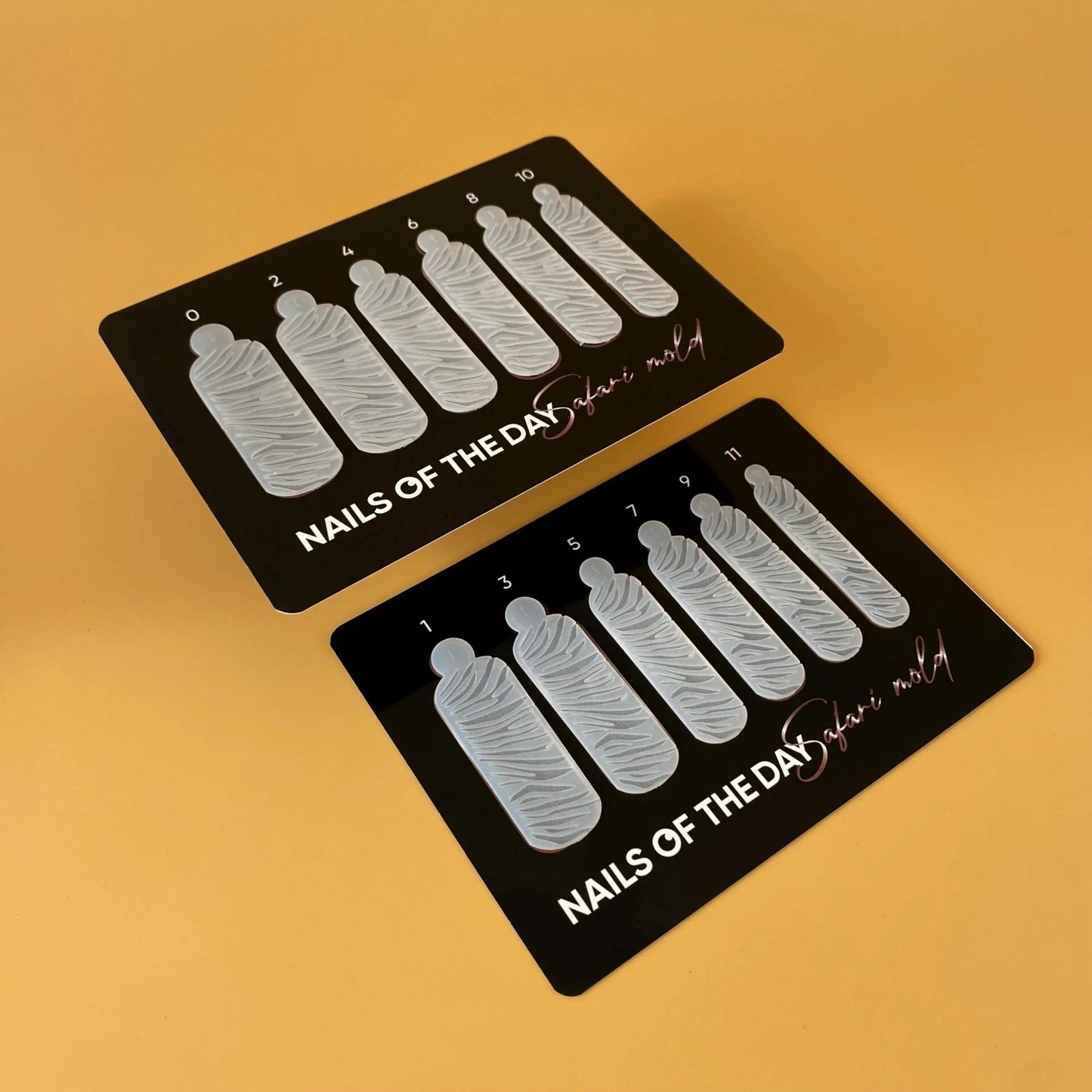 Nailsoftheday Wild Safari Zebra Silikonformen Typ 19 für Top Forms, 12 Stück.