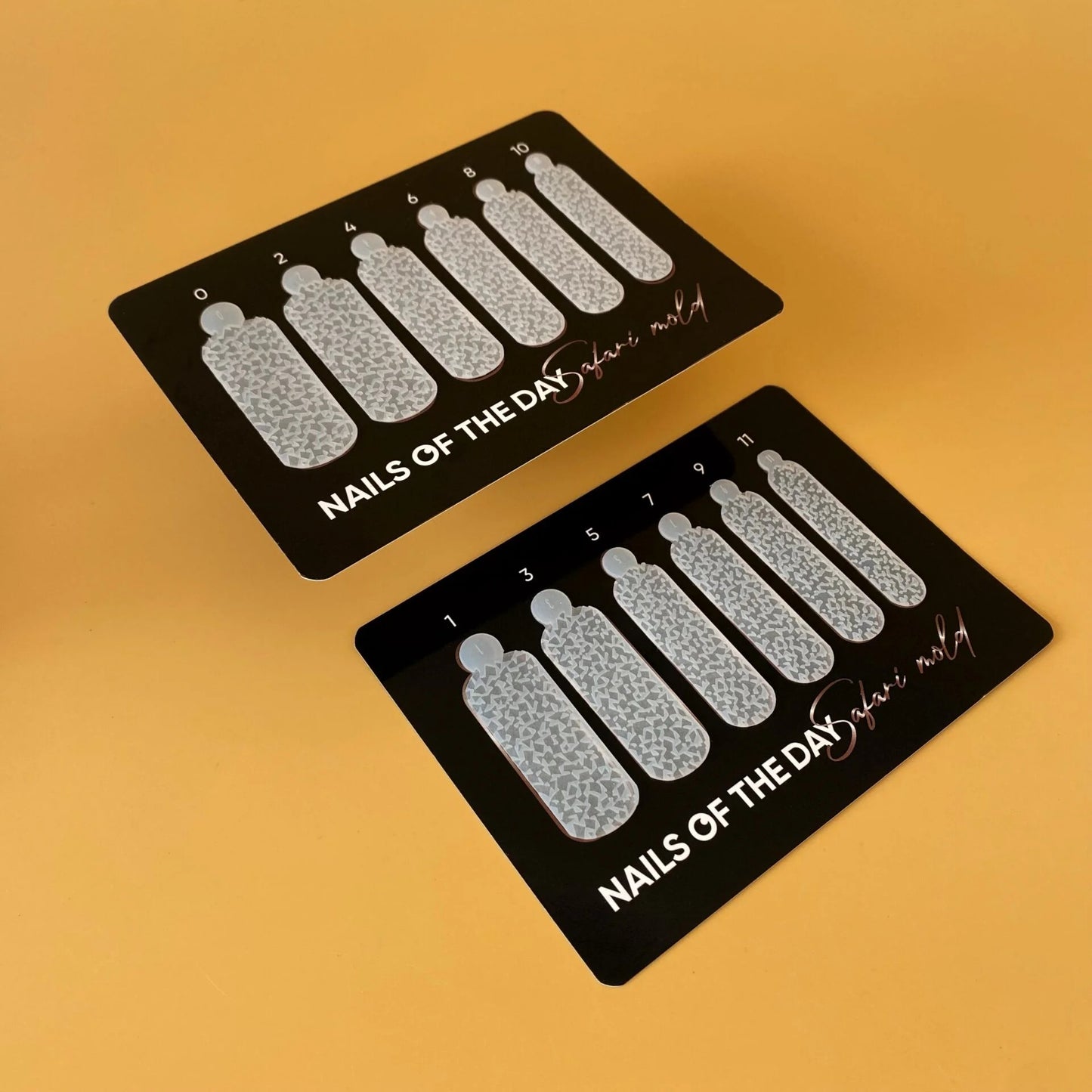 Nailsoftheday Safari Dusty Terra Silikonformen Typ 21 für Top Forms, 12 Stück.